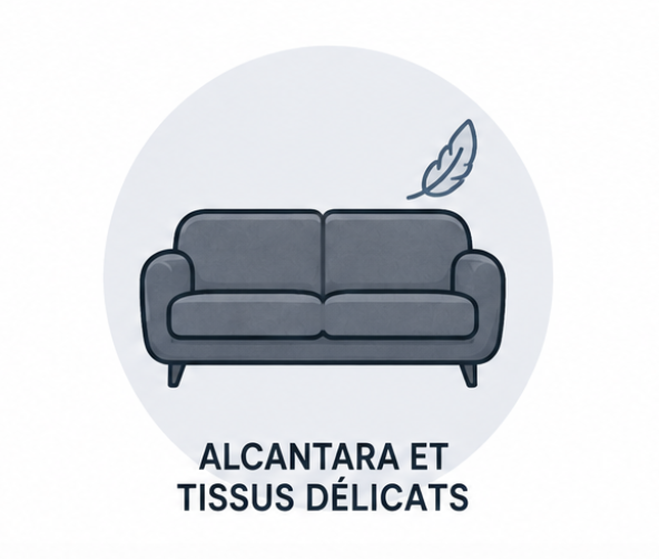 Nettoyage canapé en Alcantara dans l'oise et le val d'oise